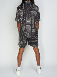 Politics Shorts - Black Bandana - Hughes625