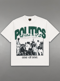 Politics T-Shirt - Mono - White - 7A