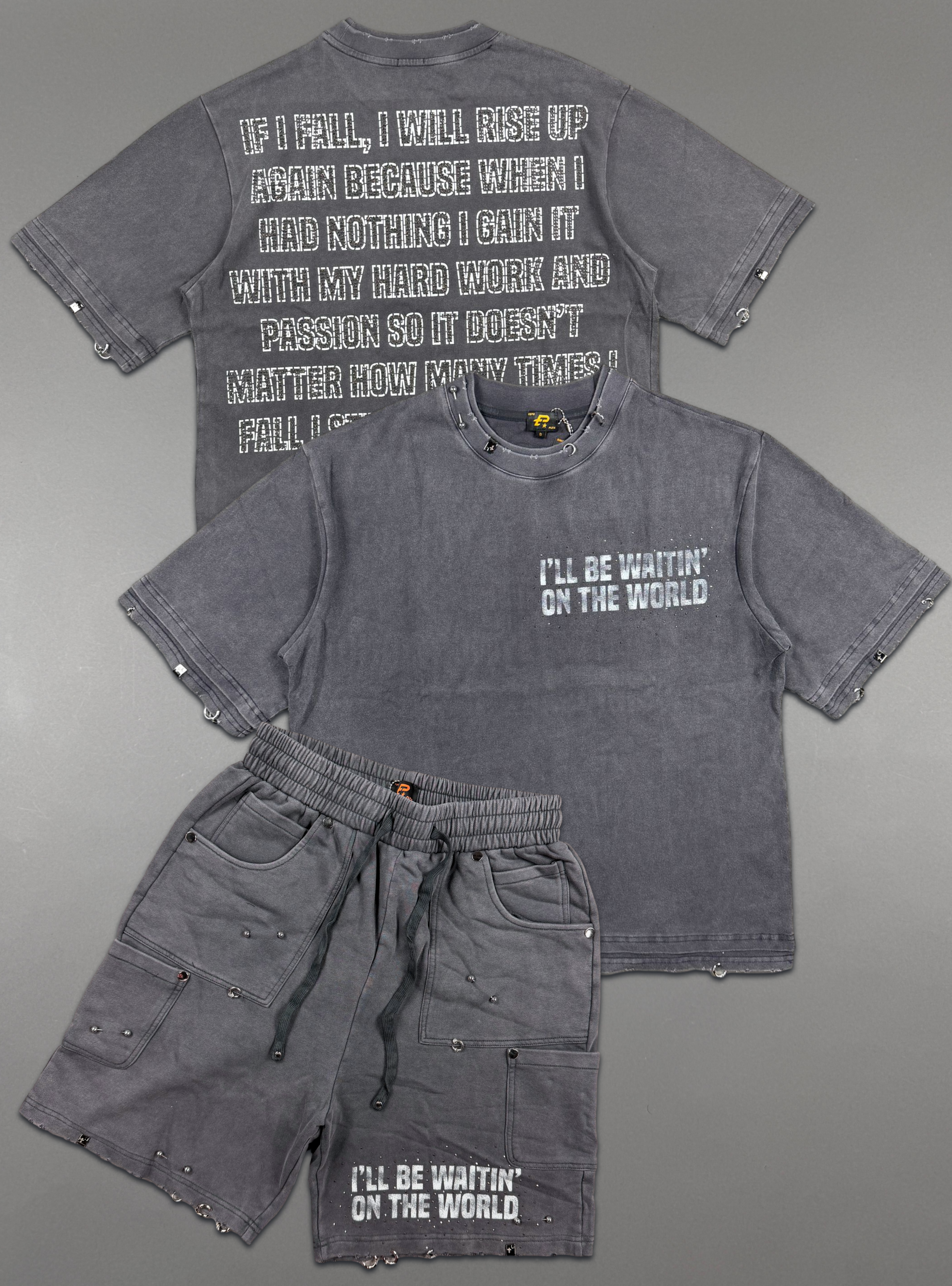 Politics Short Set - Zylar/Quinn - Grey - 301-309