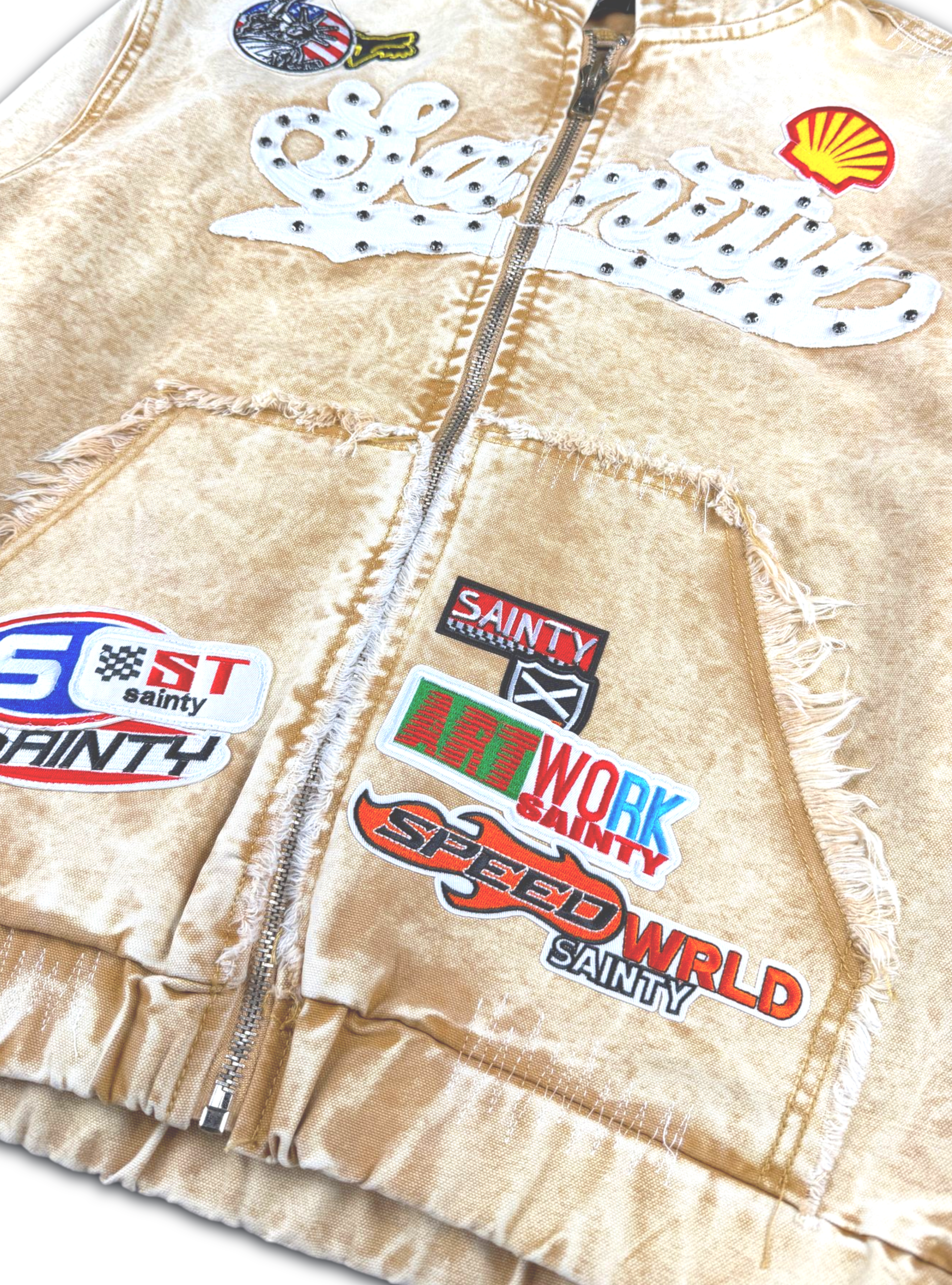 Politics - Denim jacket- Khaki Wash - Spr 94