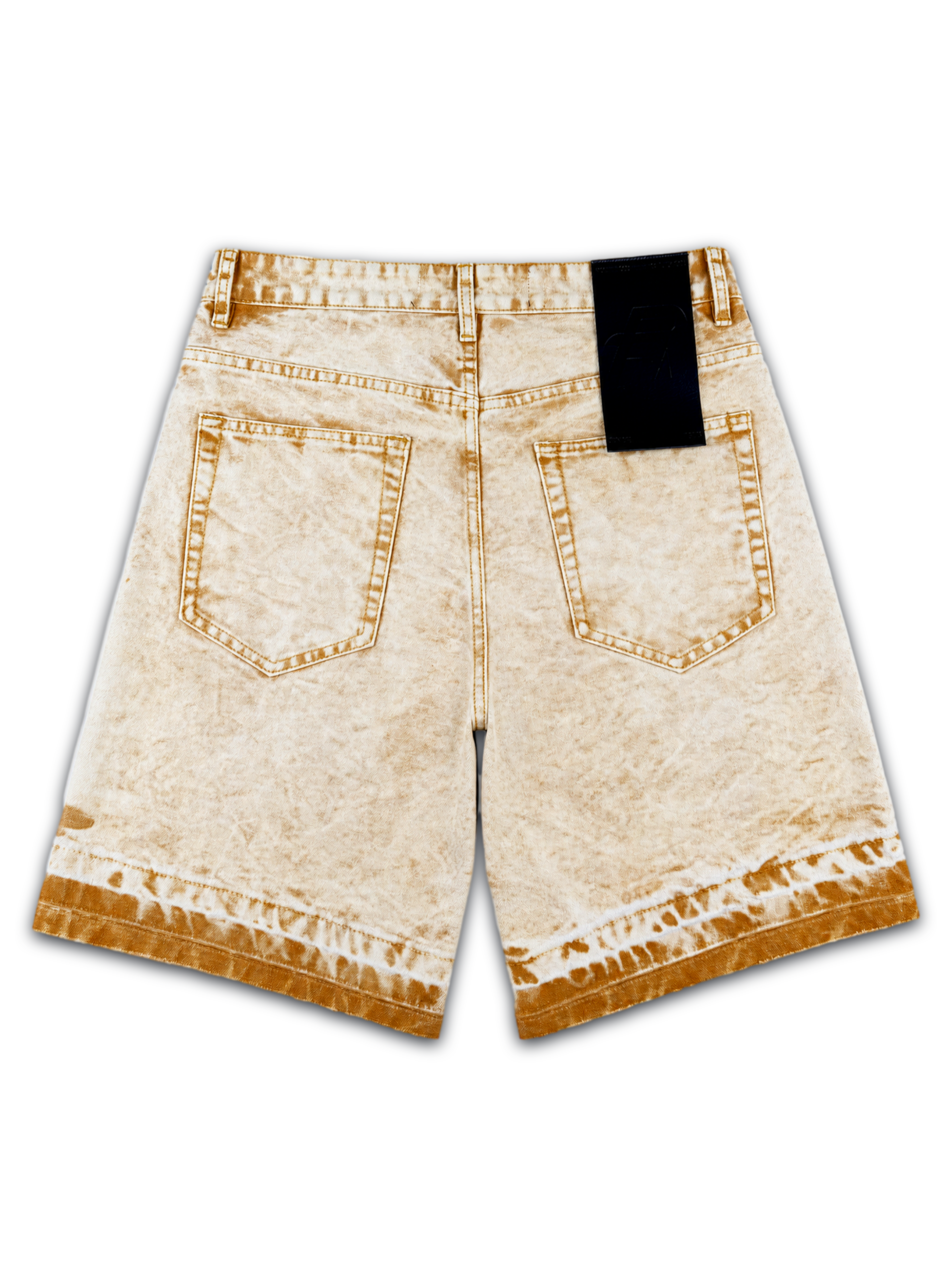 Politics Denim Shorts - Khaki Wash - Spr 93