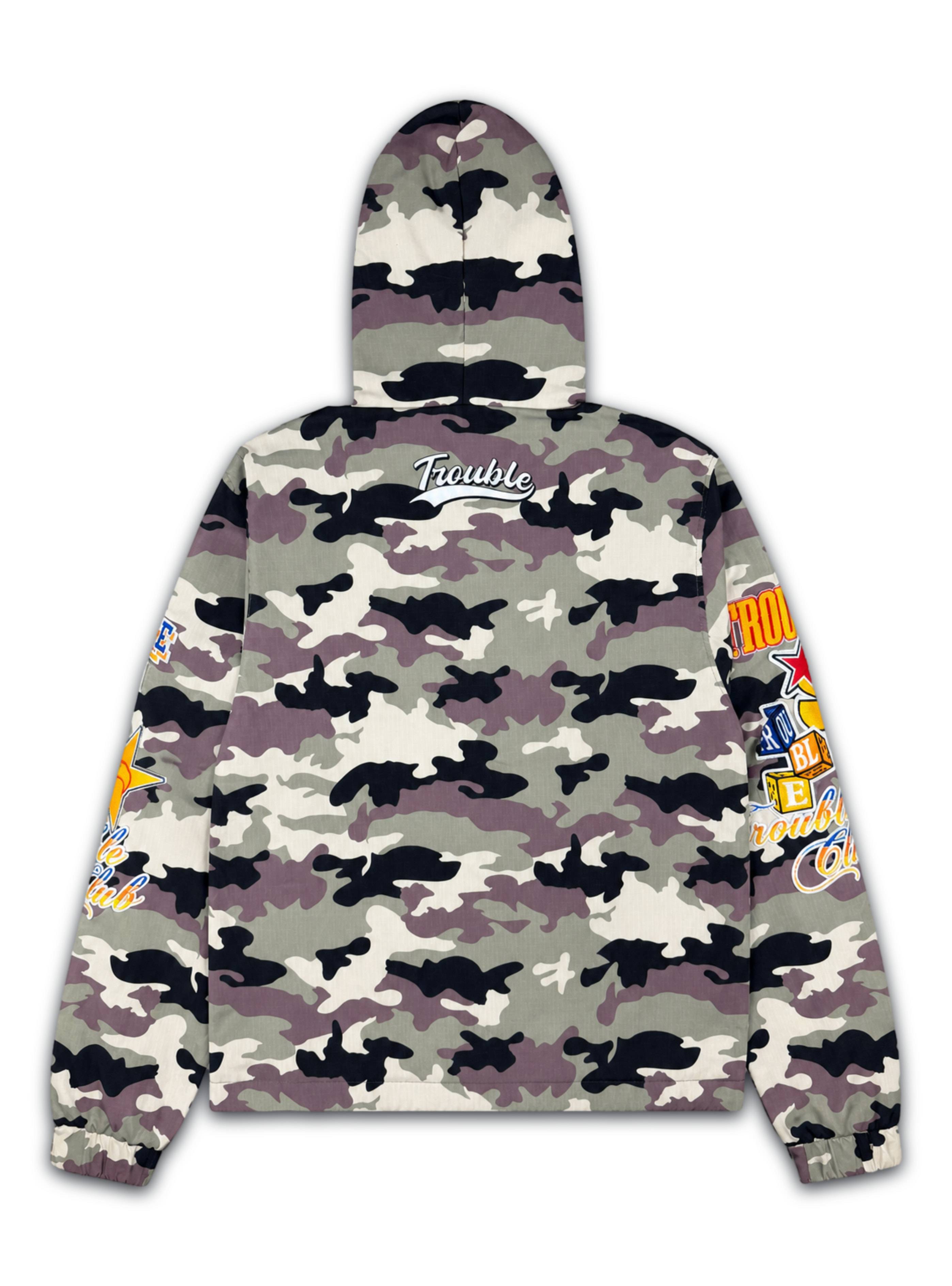 Politics Troub Track Jacket — Green Camo - Sum 01