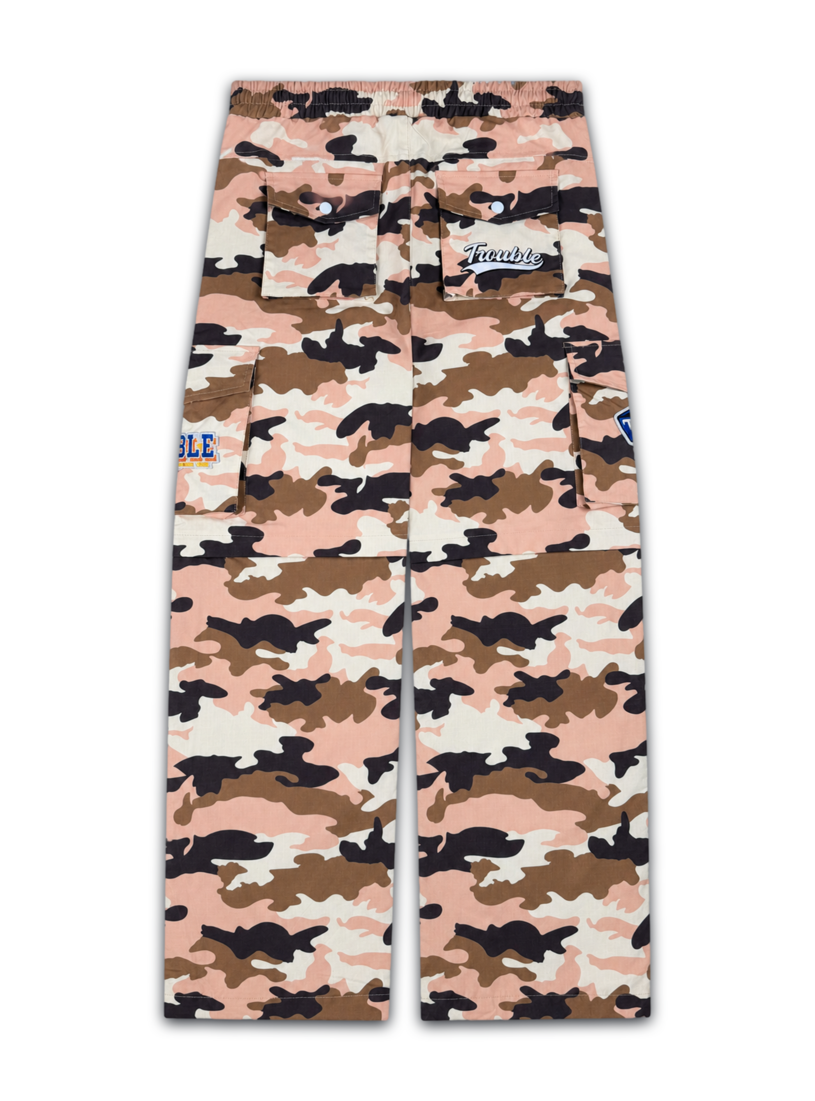 Politics Troub Track Pants — Pink Camo - Sum 04