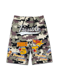 Politics Troub Track Pants — Green Camo- Sum 02