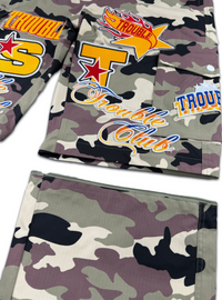Politics Troub Track Pants — Green Camo- Sum 02