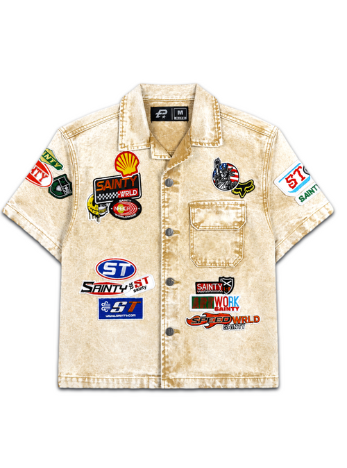 Politics - Denim Shirt- Khaki Wash - Spr 95