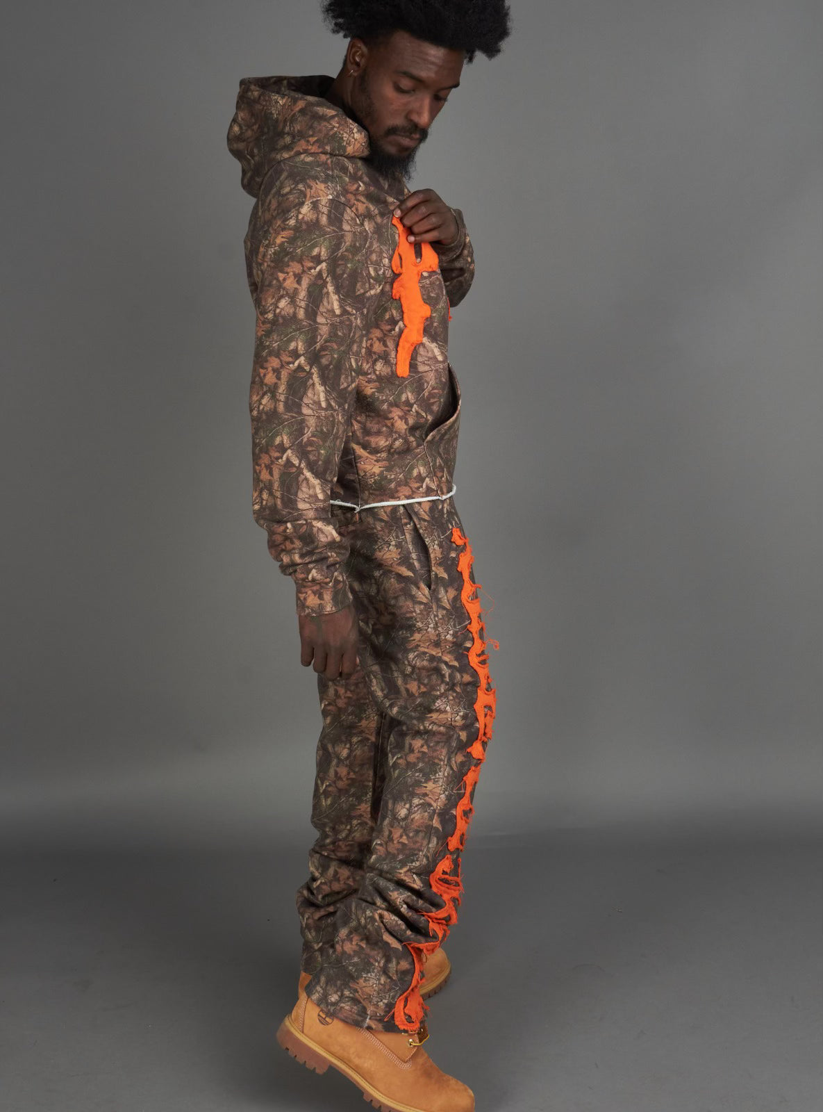 Politics Sweatpants - Hale - Camo and Orange - 403