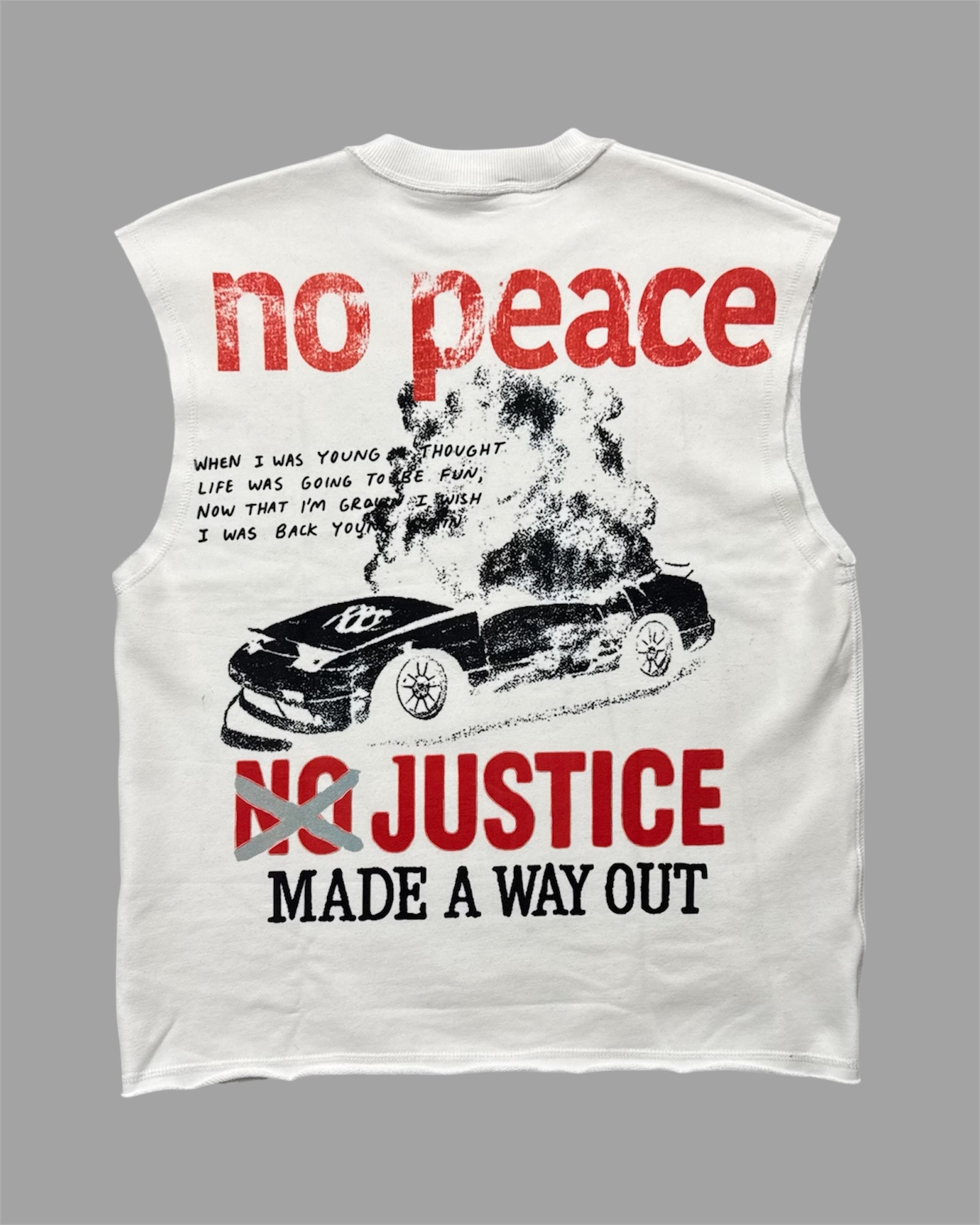 Politics Tank Top - White - Mono - 7
