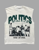 Politics Tank Top - White - Mono - 7