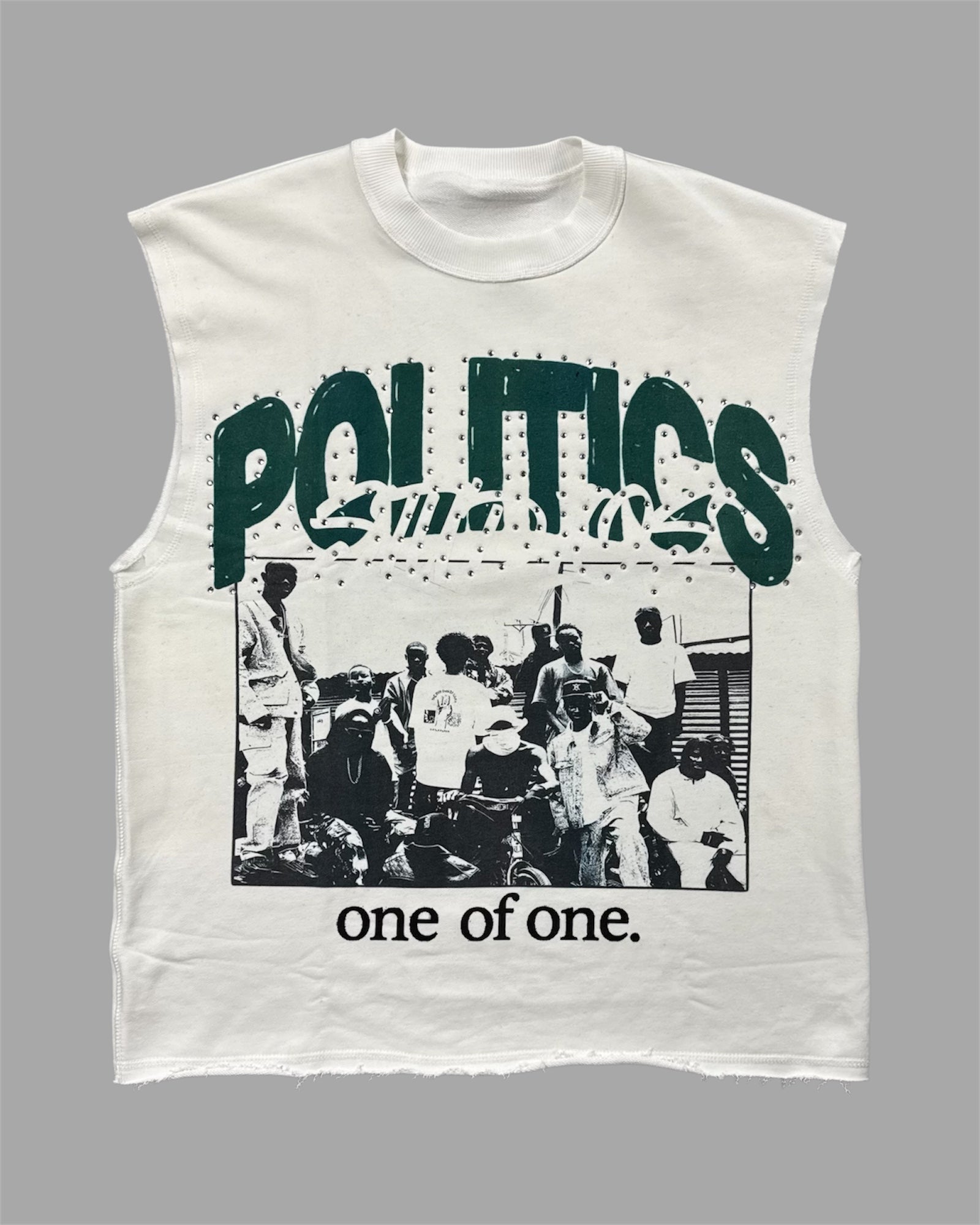 Politics Tank Top - White - Mono - 7