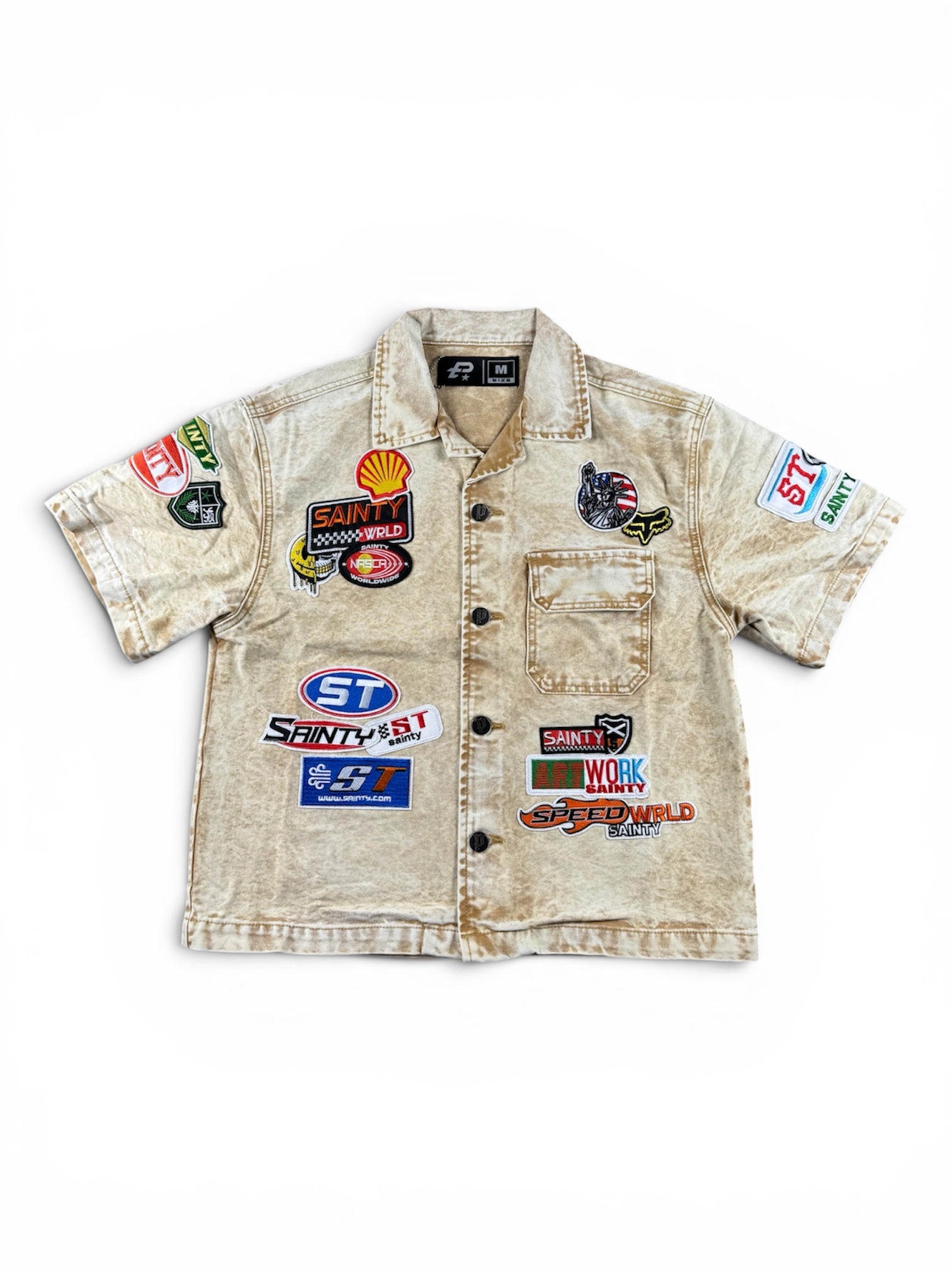 Politics - Denim Shirt- Khaki Wash - Spr 95