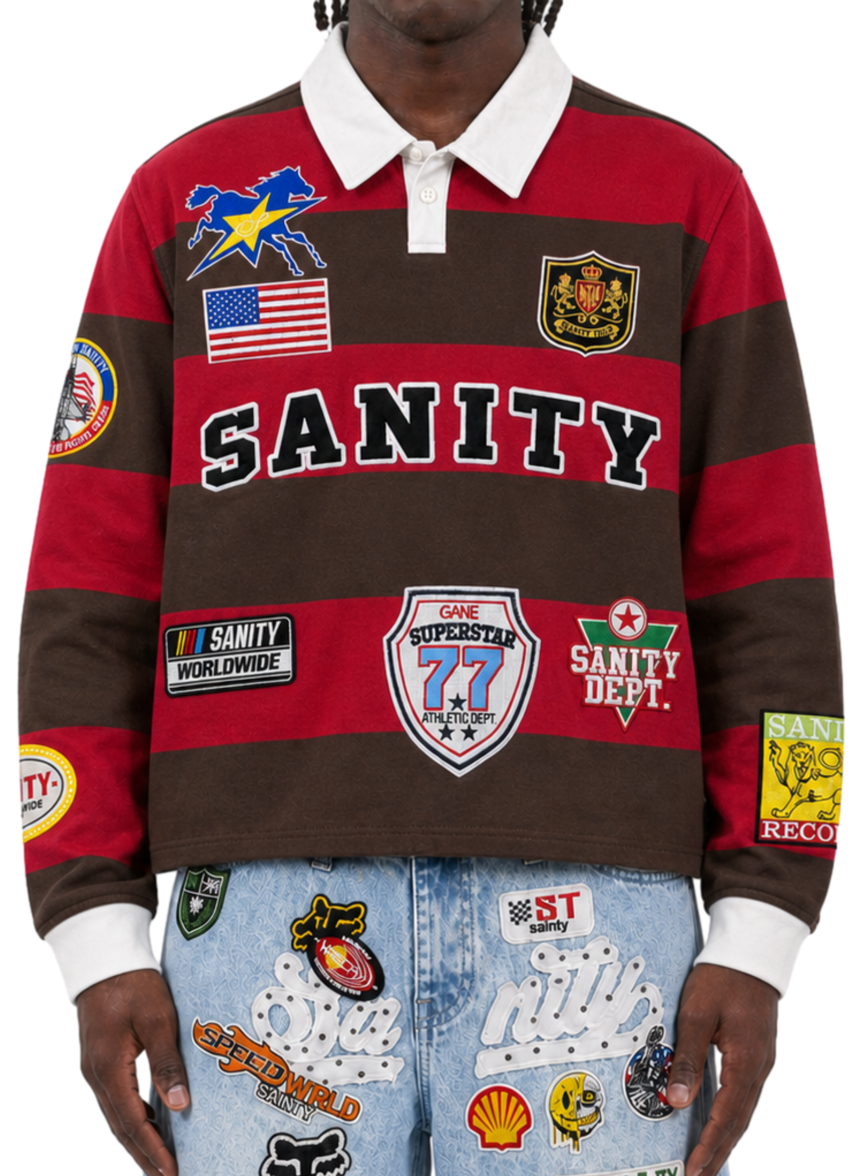 Politics Shirt - Casa - Brown And Red - 426-2