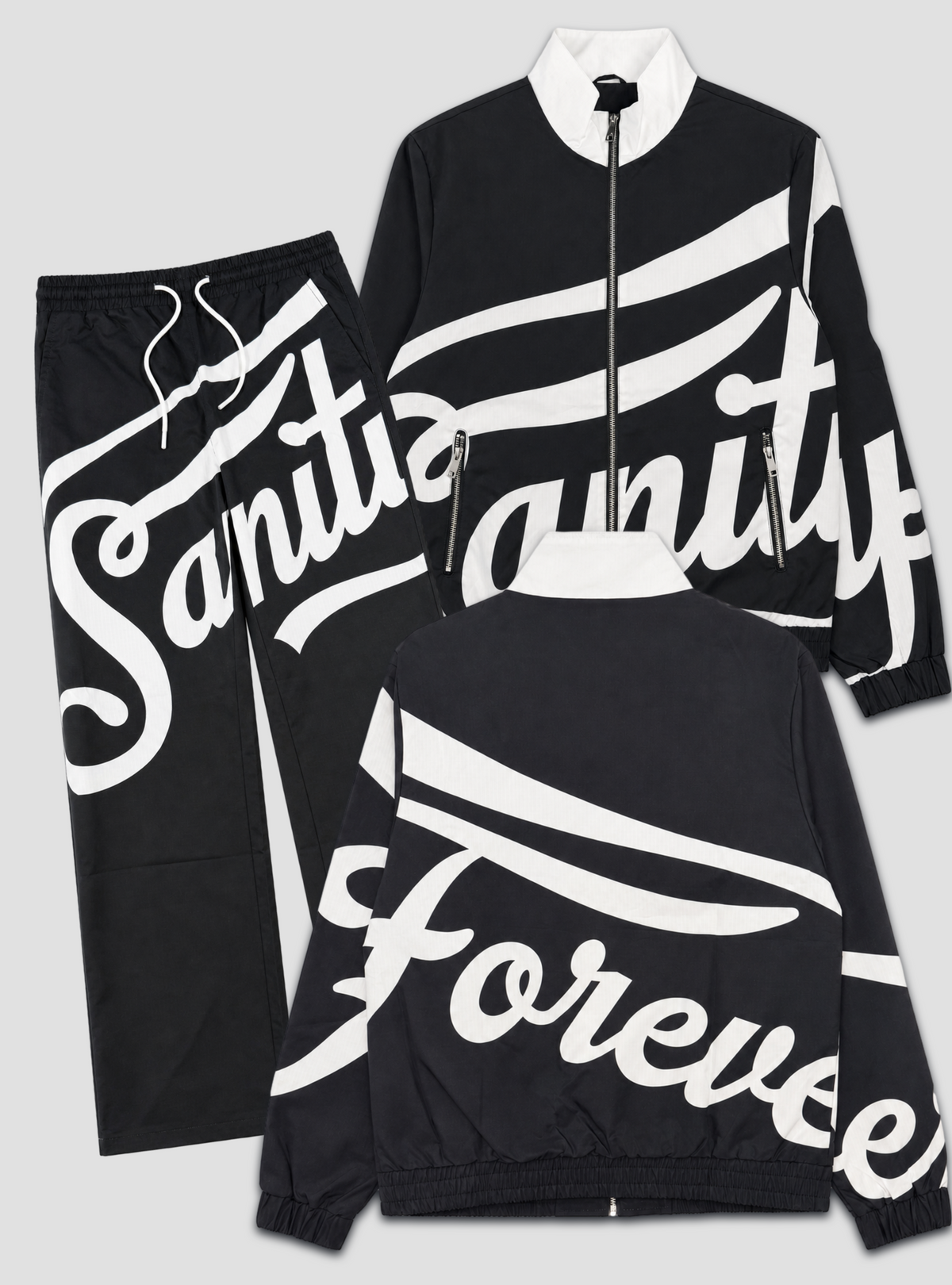 Politics Track Suit - Sanity - Shadow White - BW01
