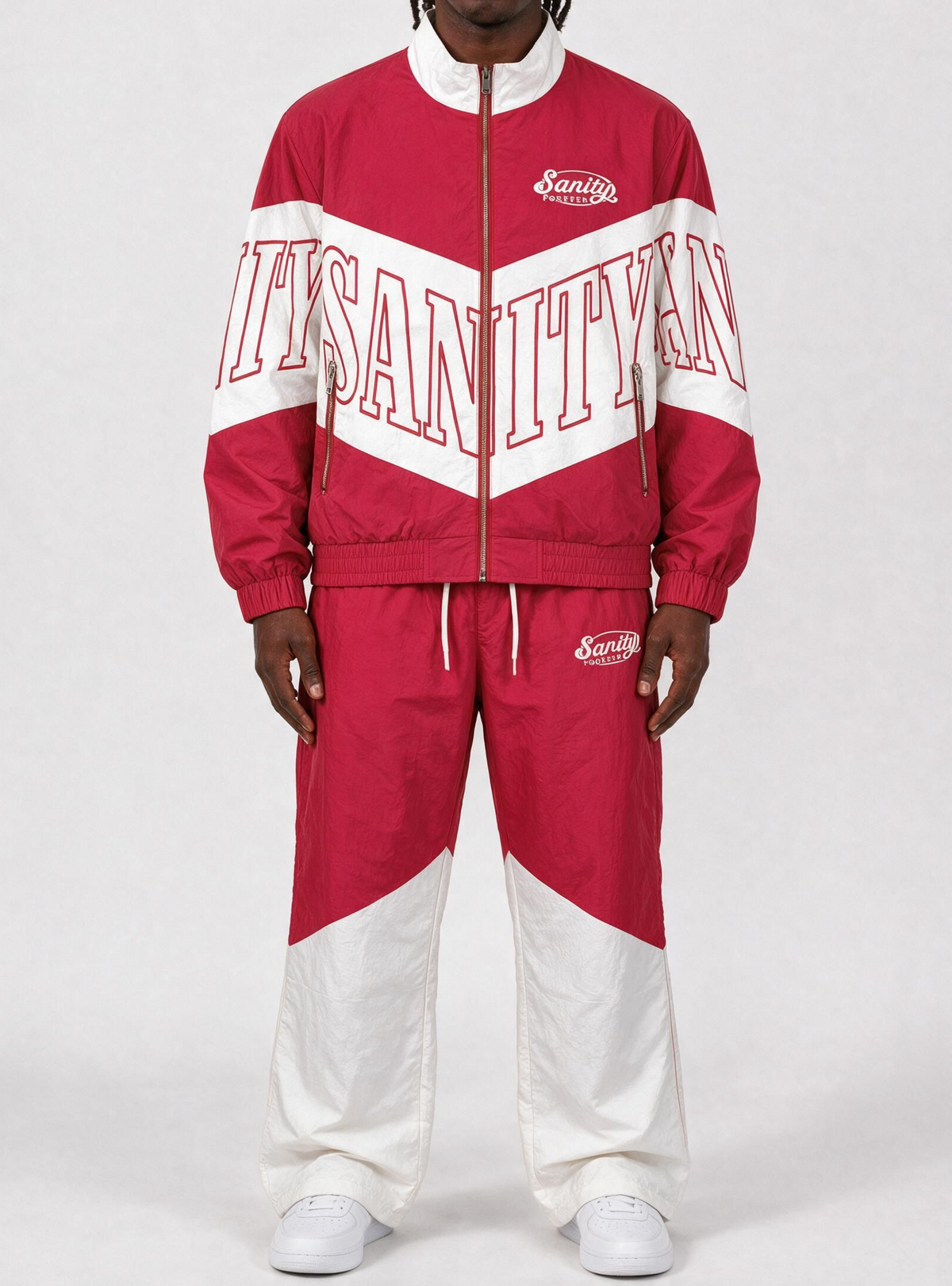 Politics Track Suit - Sanity Apex - Coral Red - SA-CR02