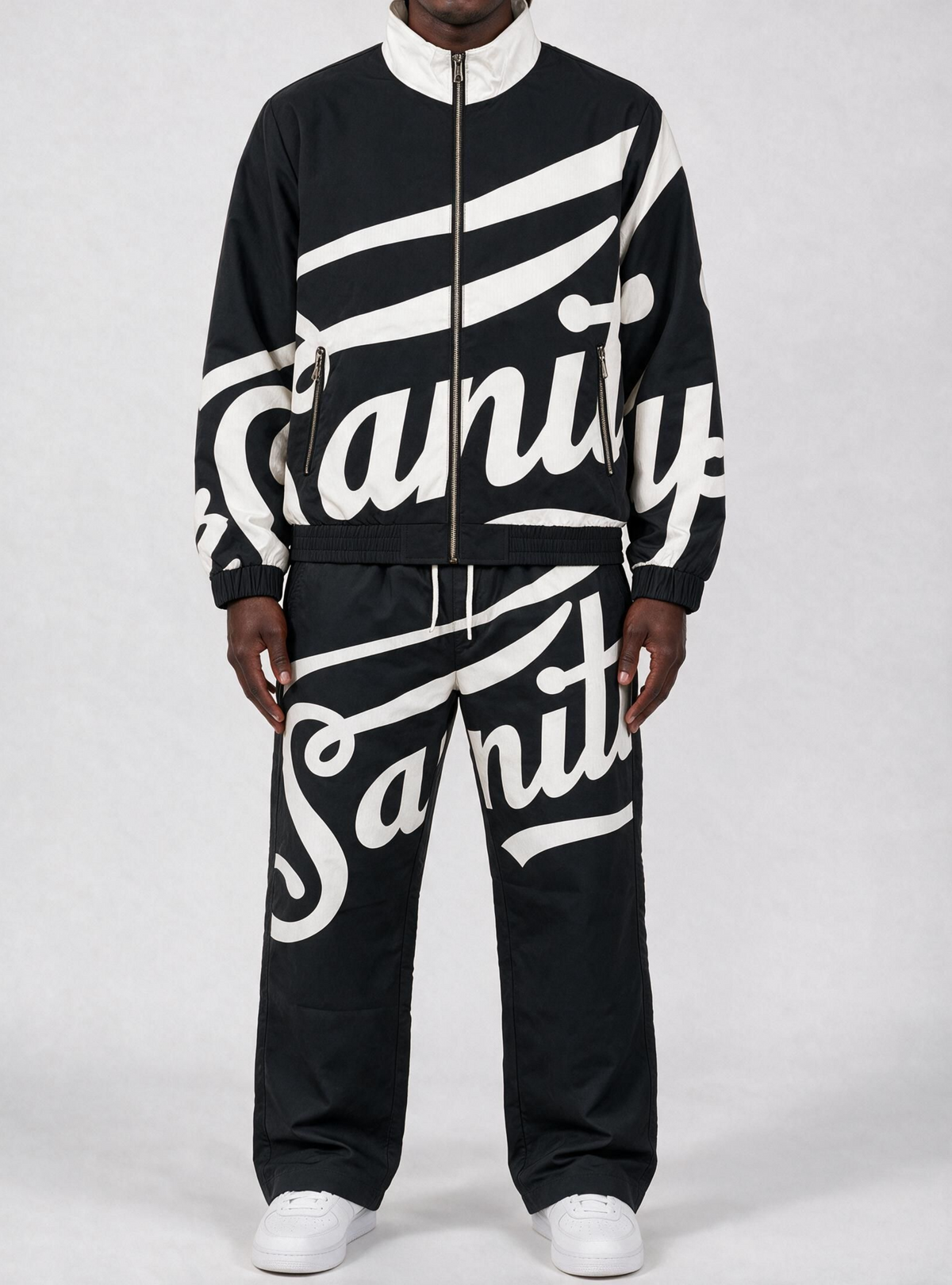 Politics Track Suit - Sanity - Shadow White - BW01