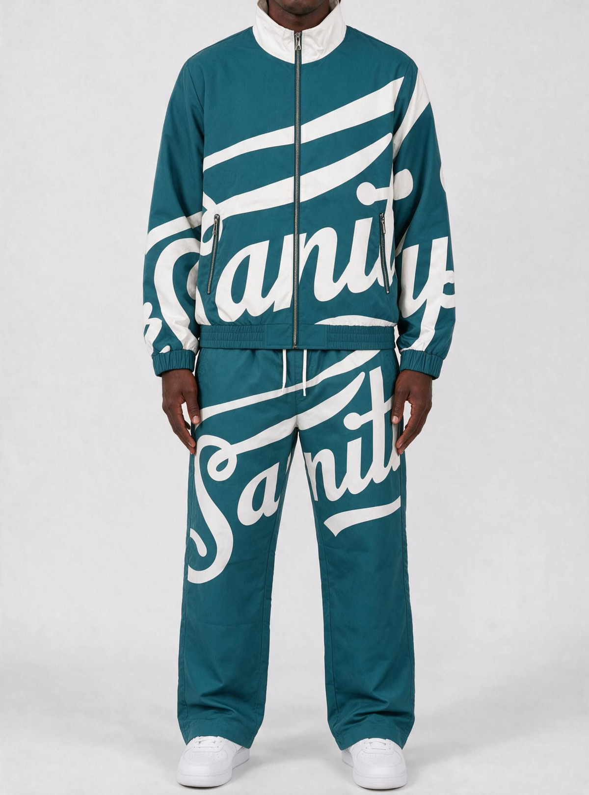 Politics Track Suit - Sanity - Slate Teal - TL02