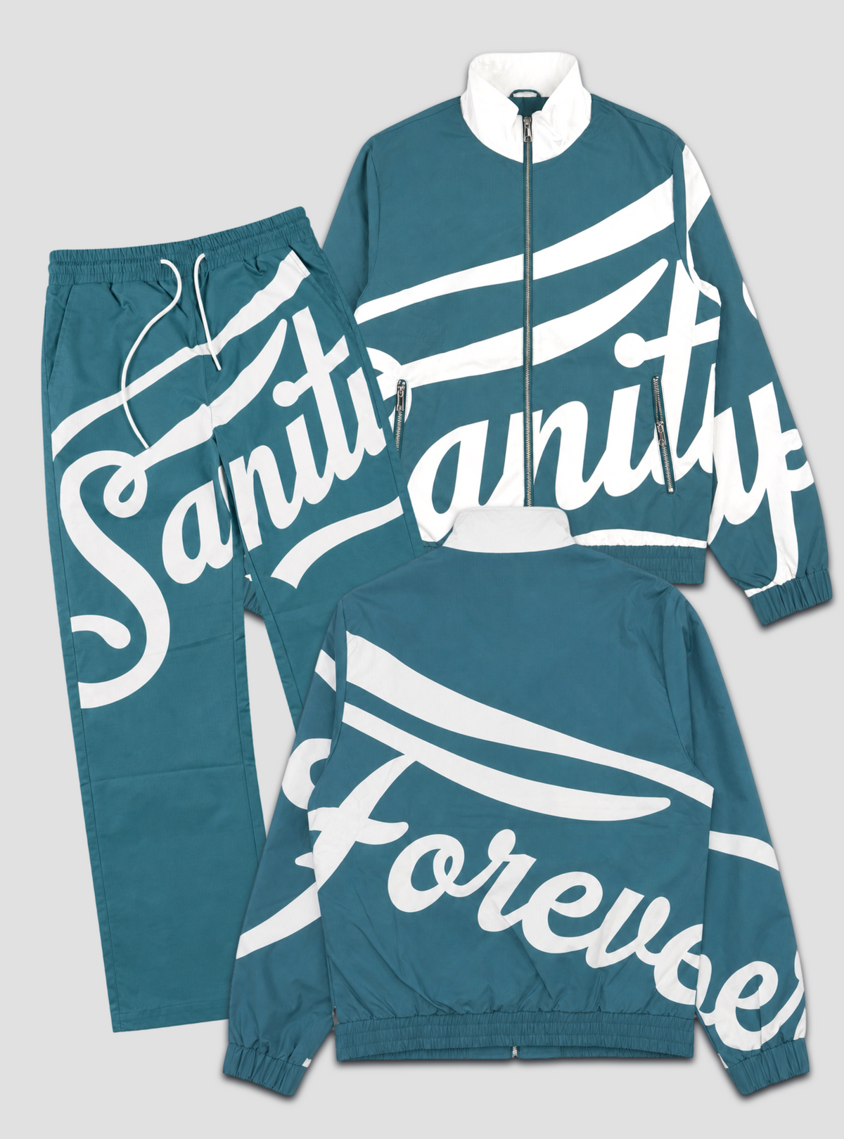 Politics Track Suit - Sanity - Slate Teal - TL02