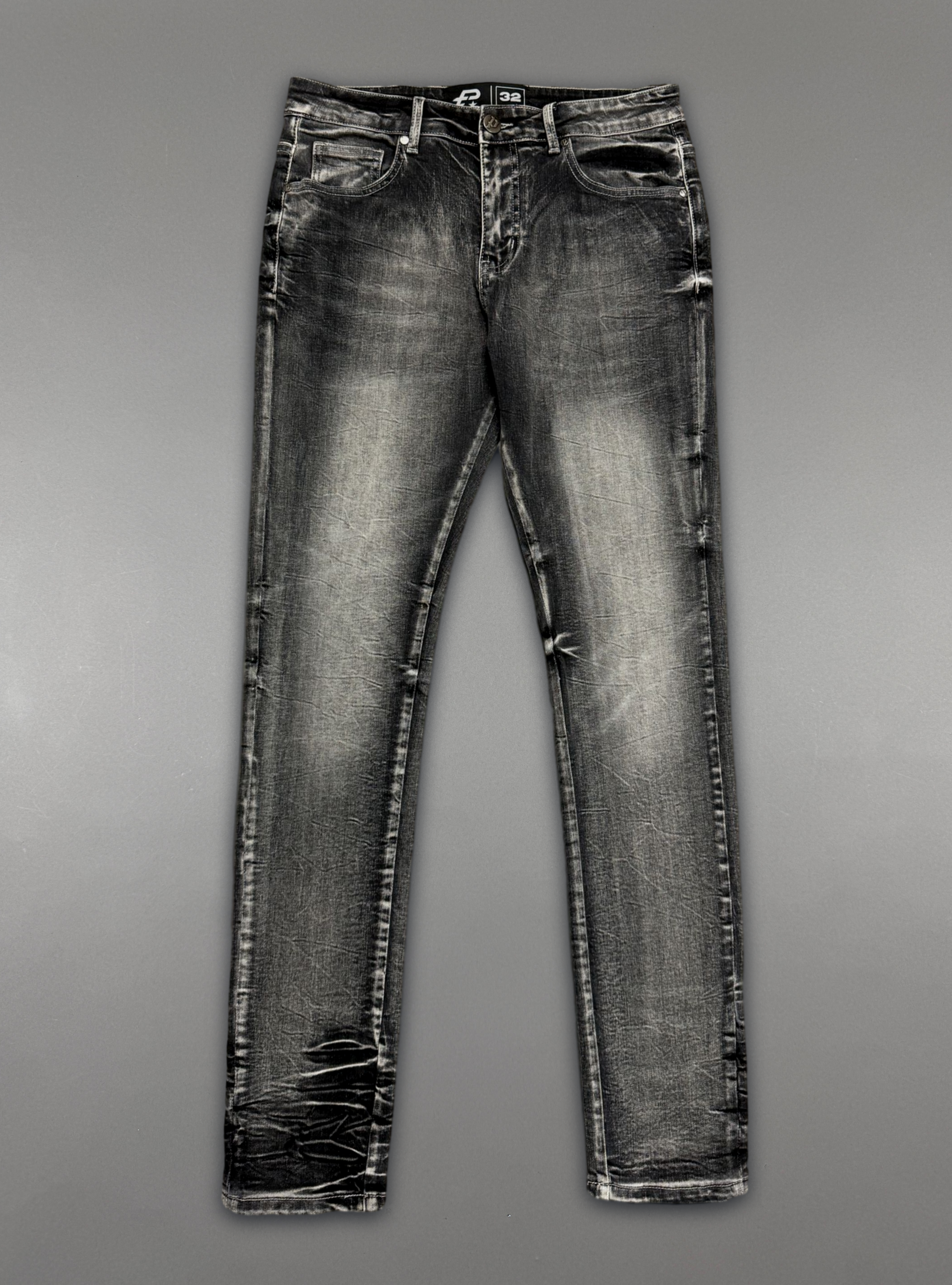 Politics Skinny Jeans — Grey Wash-Spr-32