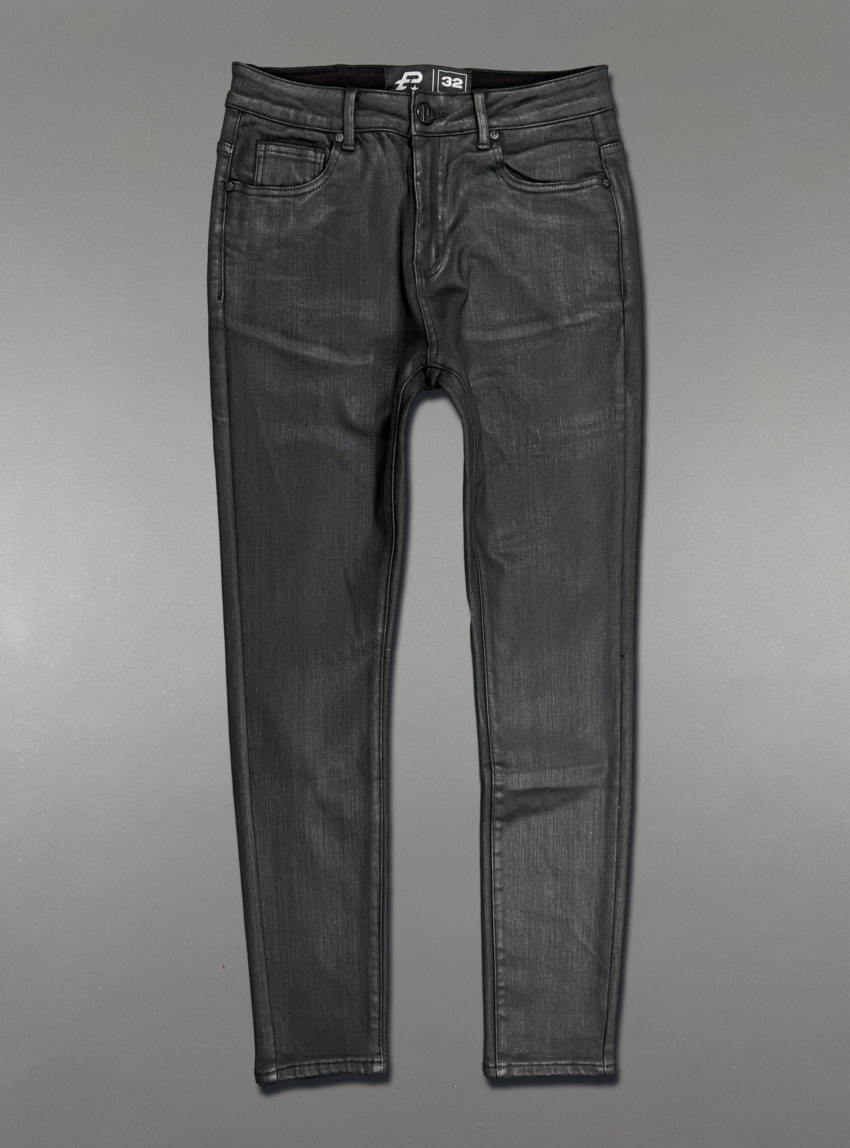 Politics Skinny Jeans — Black Wax - 1