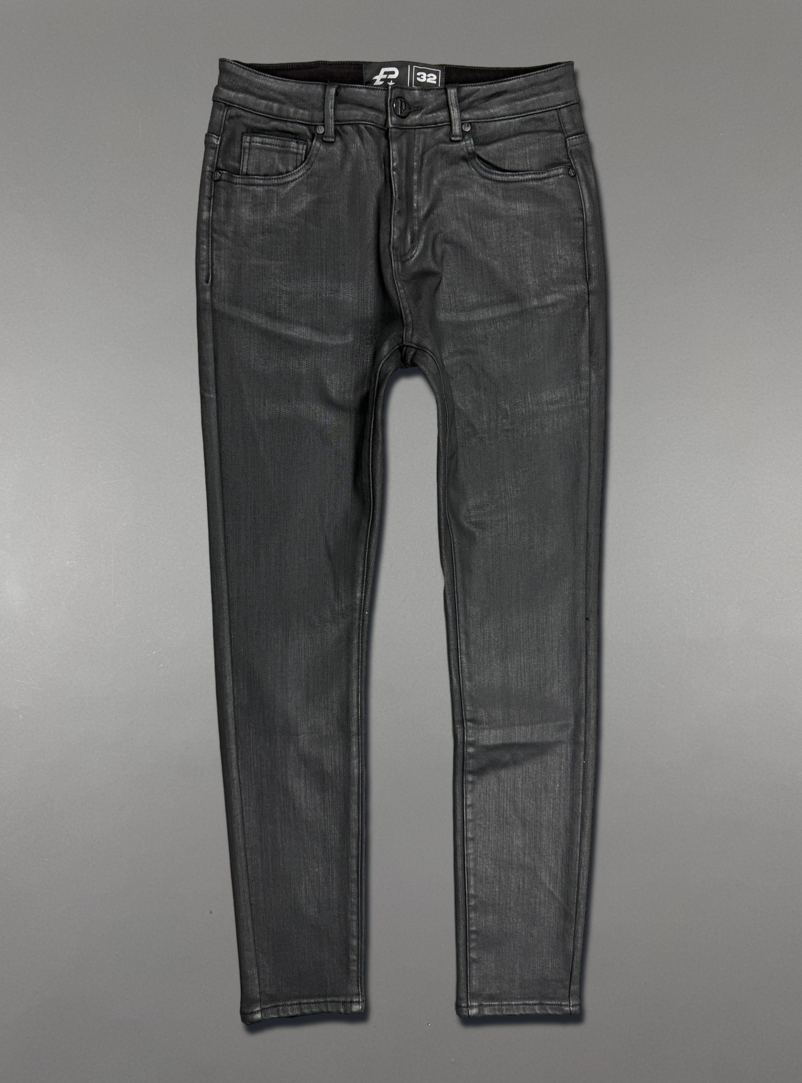 Politics Skinny Jeans — Black Wax - 1