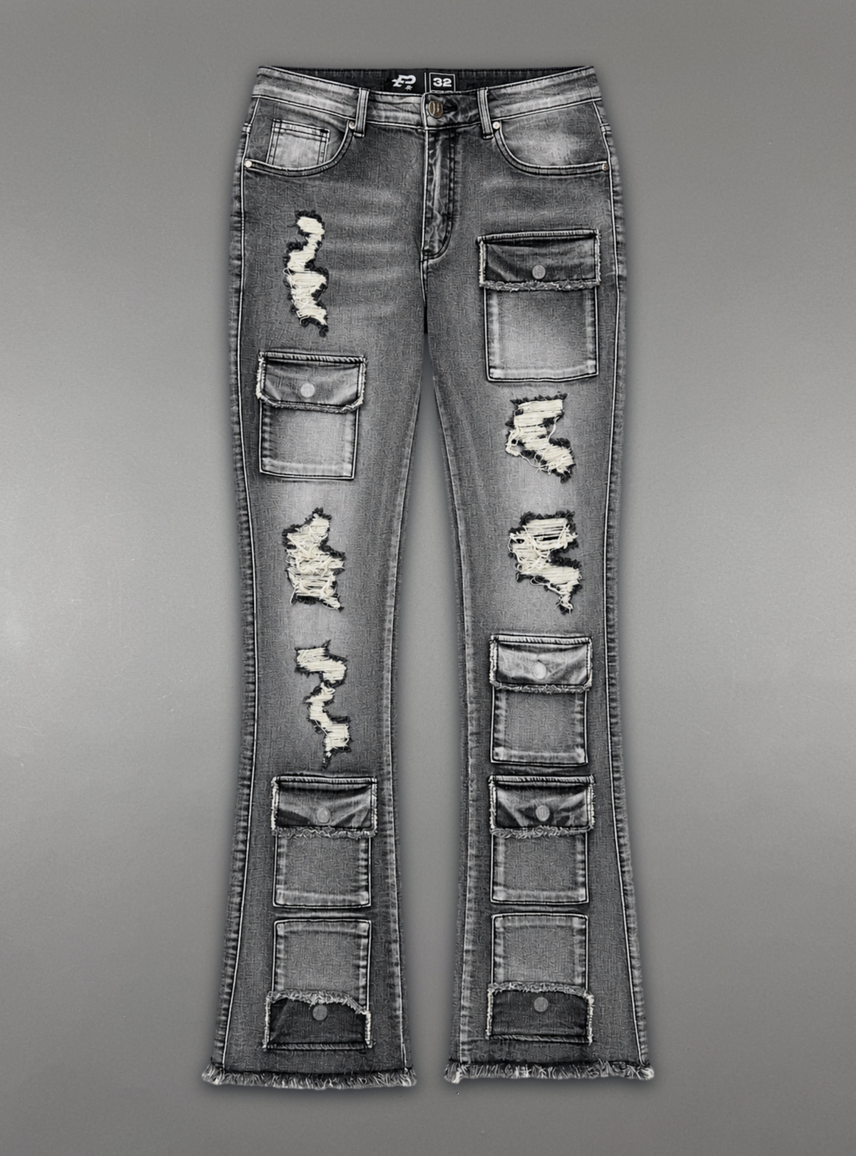Politics Jeans - Grey Wash - Stacked Fit - SPR-21