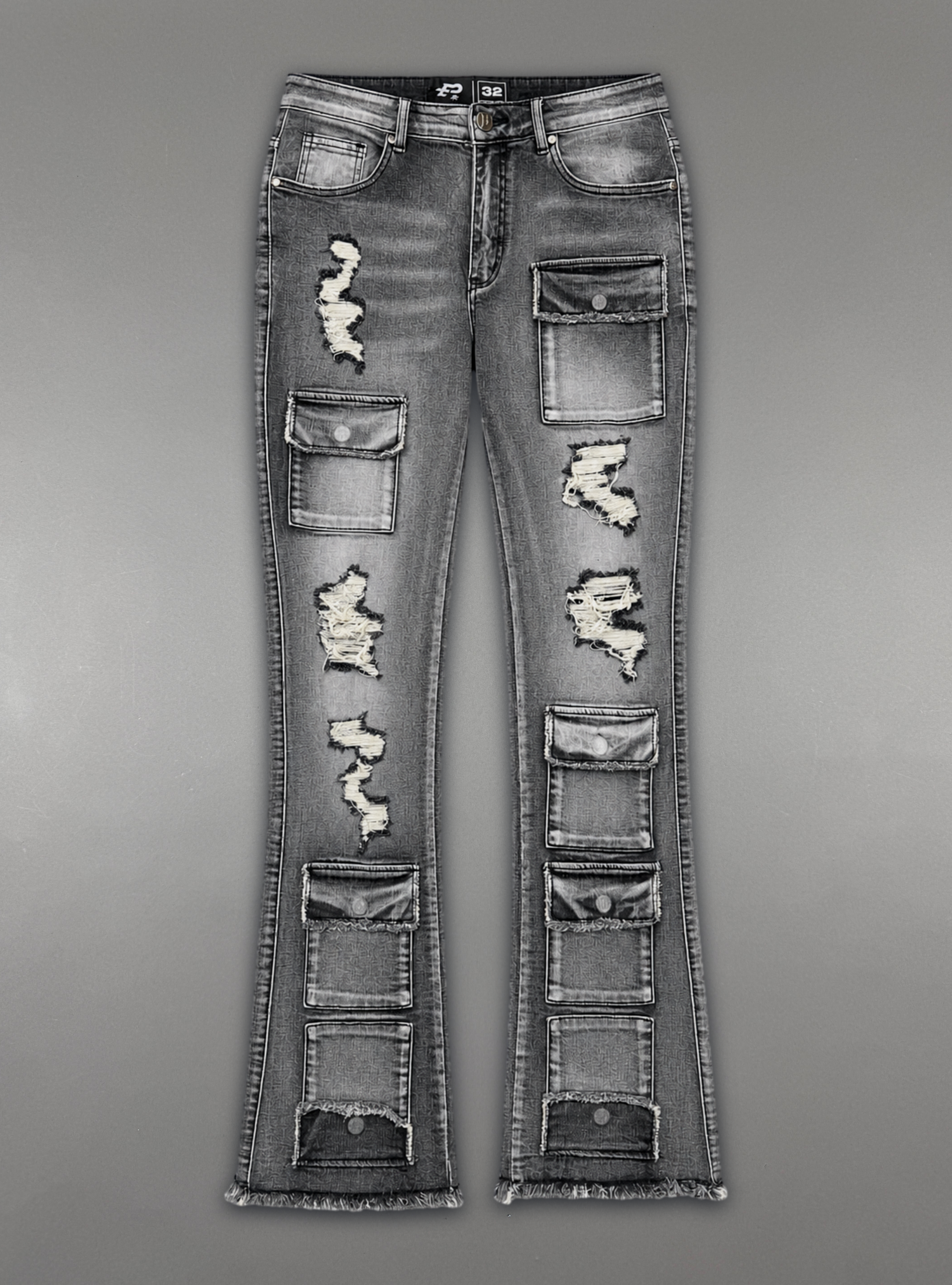 Politics Jeans - Grey Wash - Stacked Fit - SPR-21