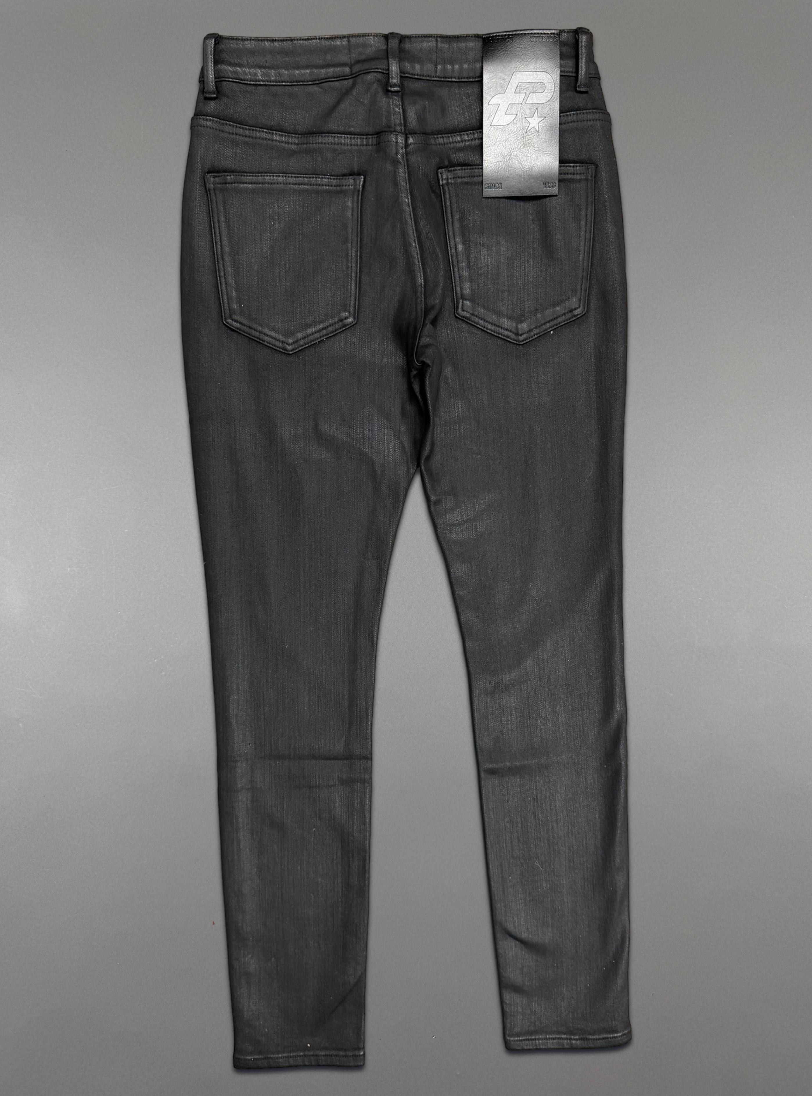 Politics Skinny Jeans — Black Wax - 1