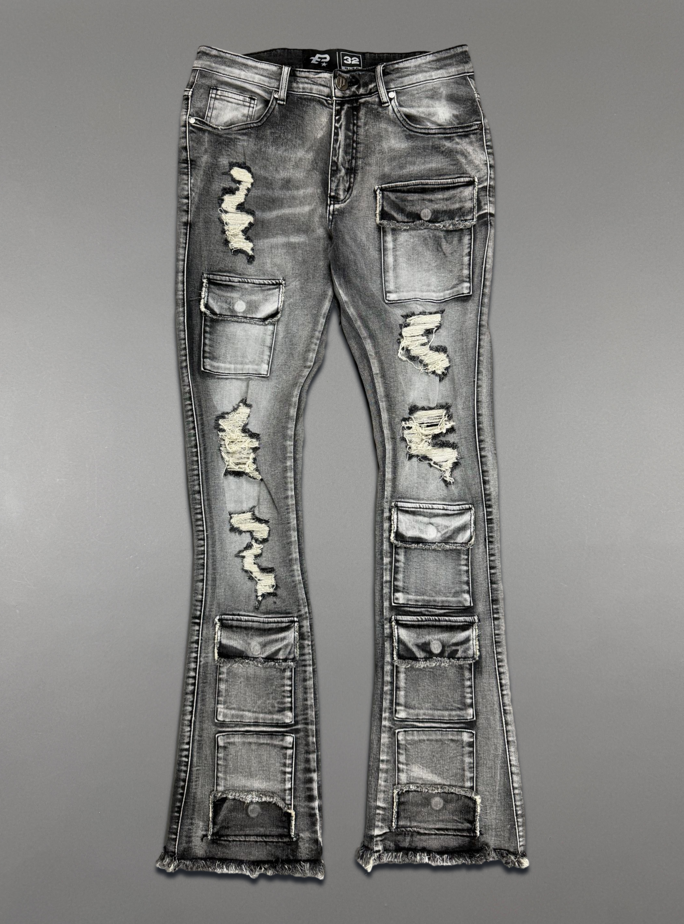 Politics Jeans - Grey Wash - Stacked Fit - SPR-21