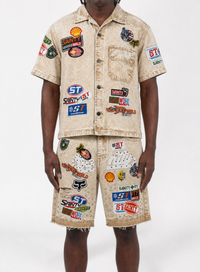Politics - Denim Shirt- Khaki Wash - Spr 95