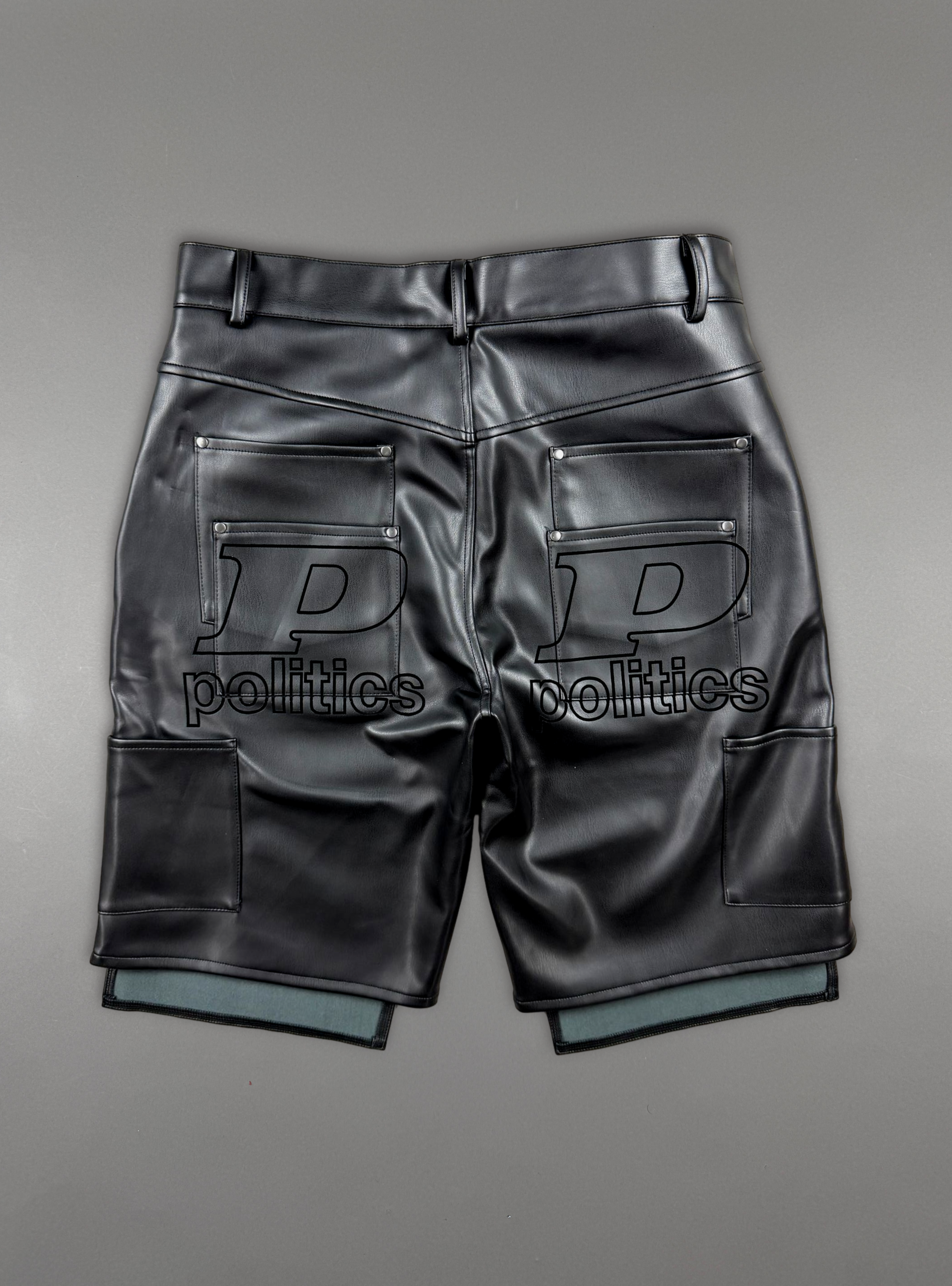 Politics Shorts - Velo - Black Leather - 05