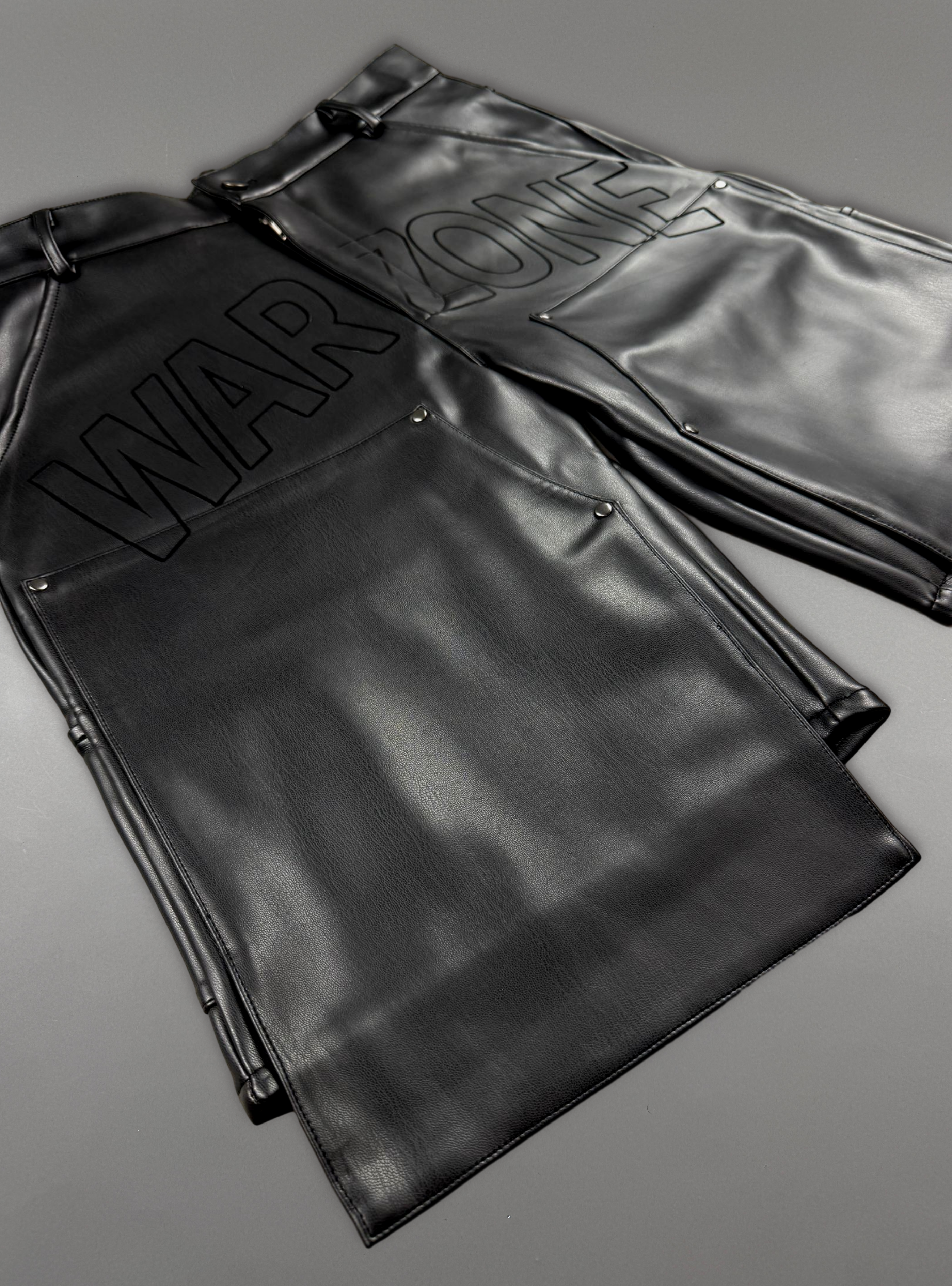 Politics Shorts - Velo - Black Leather - 05
