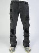 Politics Jeans - Stacked Cargo Flare - Otto - Black Acid  - 503
