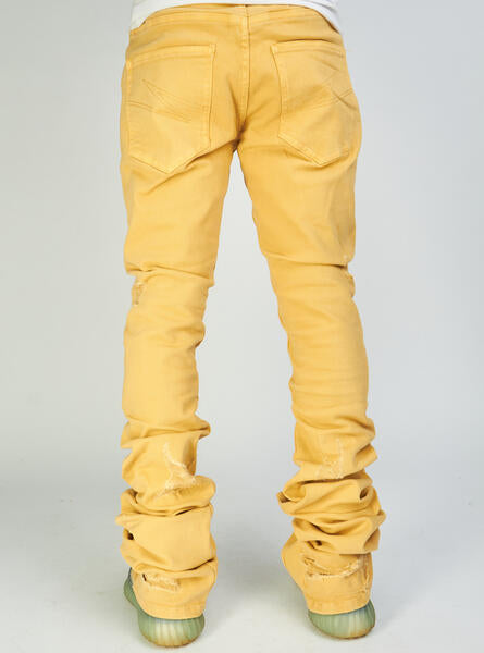 Politics Jeans - Super Stacked Skinny Flare 38" Inseam - Scott - Khaki Wash - 503