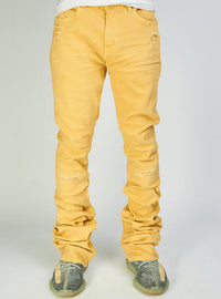 Politics Jeans - Super Stacked Skinny Flare 38" Inseam - Scott - Khaki Wash - 503