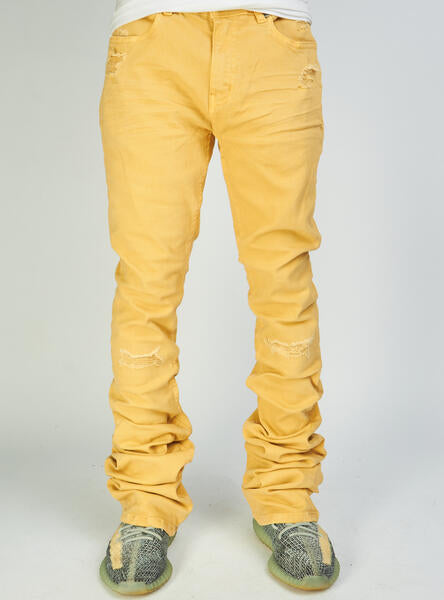 Politics Jeans - Super Stacked Skinny Flare 38" Inseam - Scott - Khaki Wash - 503