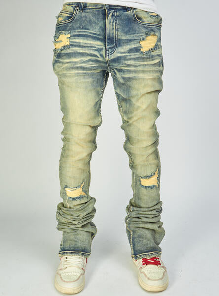 Politics Jeans - Super Stacked Skinny Flare 38" Inseam - Scott - Vintage Wash - 501