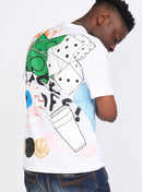 Politics Shirt - Holman - White Multi - 107