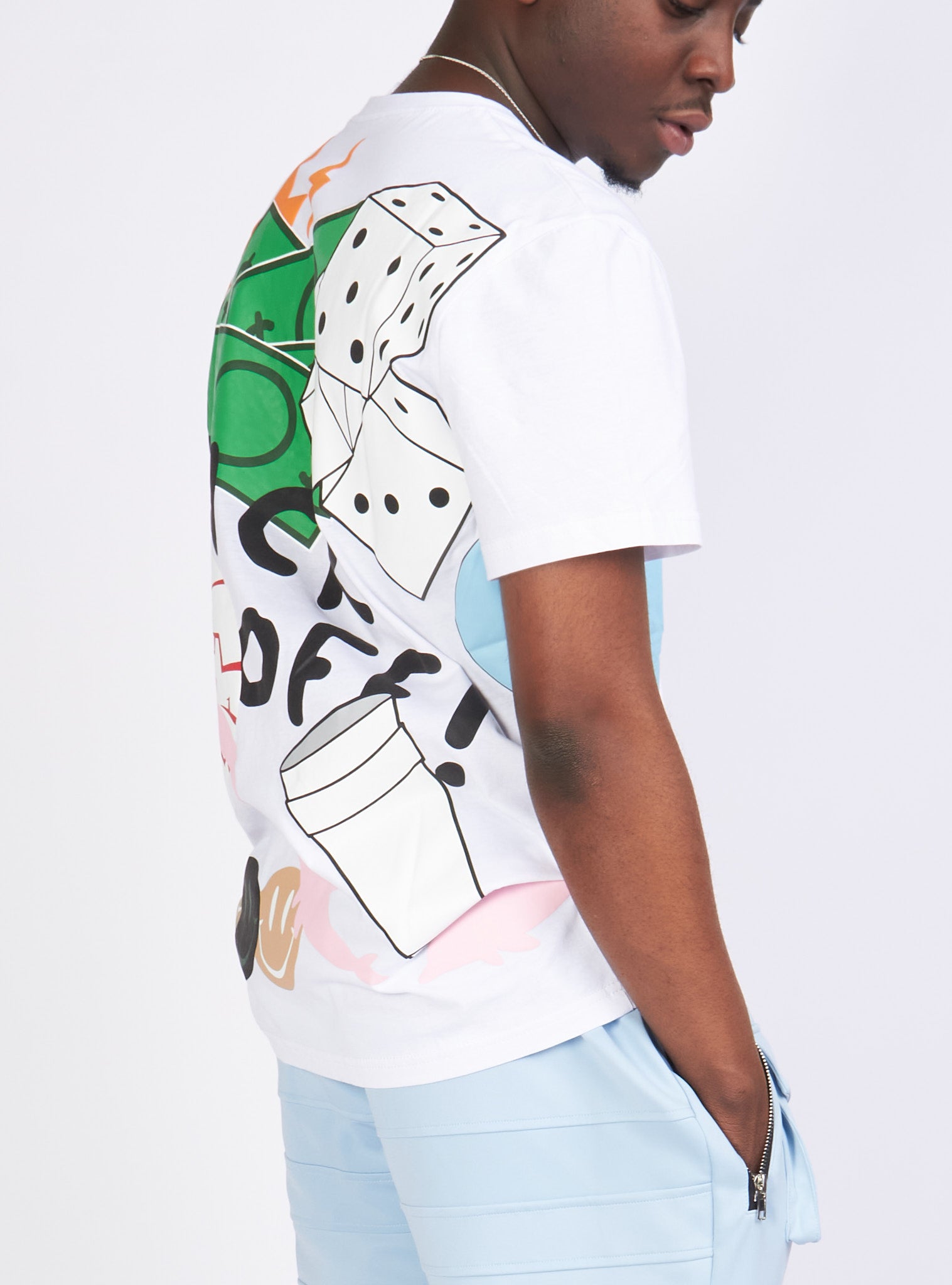 Politics Shirt - Holman -  White Multi - 107