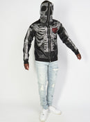 Politics Hoodie - Rhinestone Skeleton - Black - Gola351 - Politics