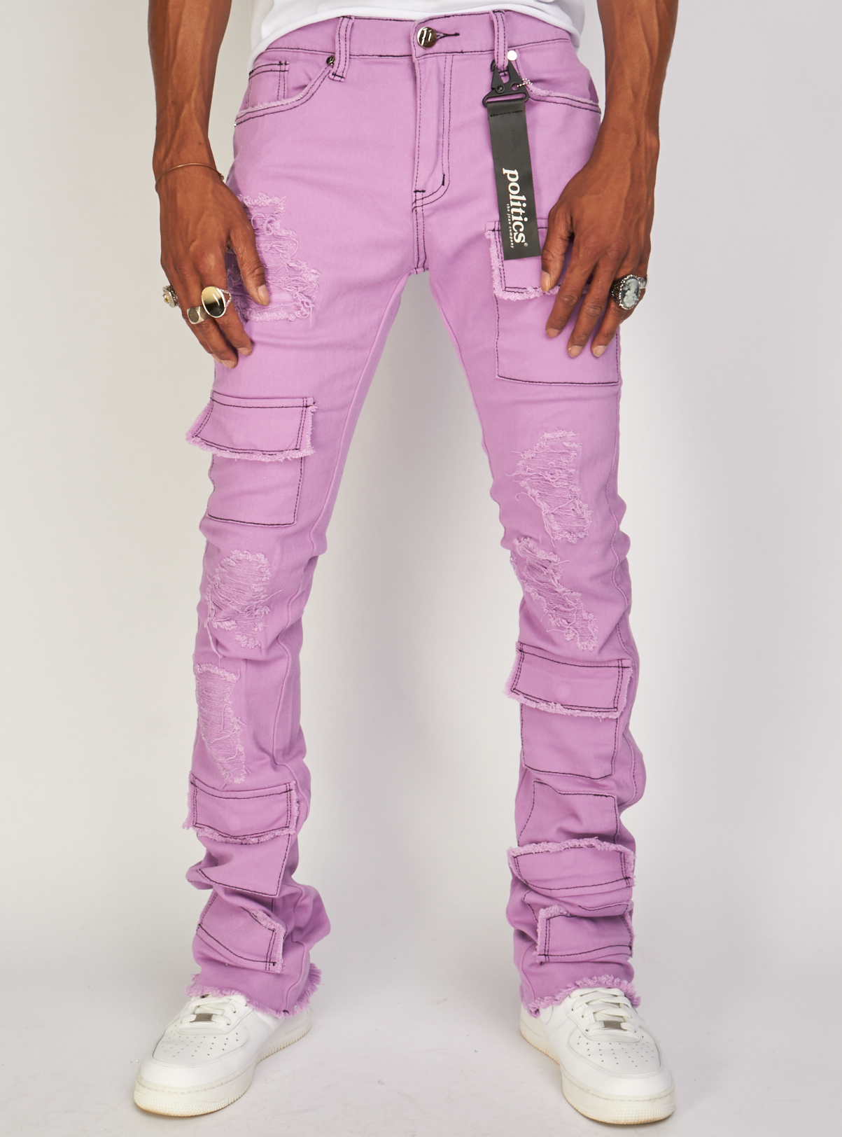 Politics Jeans - Marcel -Purple Twill - 522