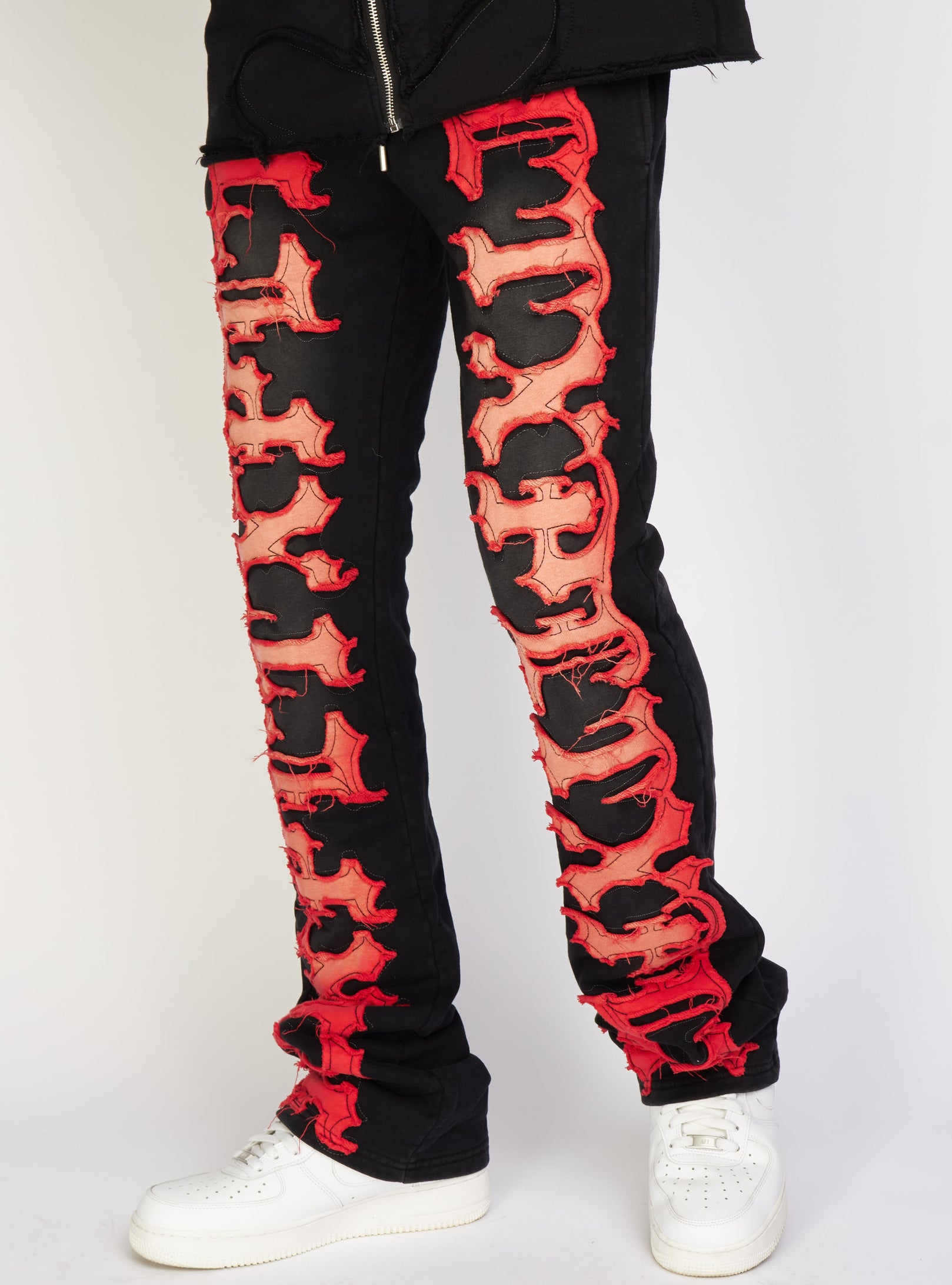 Politics Sweatpants - Hale - Black and Red - 705