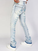 Politics Jeans - Embroidered Skinny Stacked Flare Mac - Light Blue  - 514