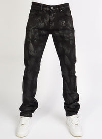 Politics Jeans - Bradley - Paint Splat Stacked - Black - 501 - Politics