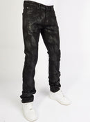 Politics Jeans - Bradley - Paint Splat Stacked - Black - 501 - Politics