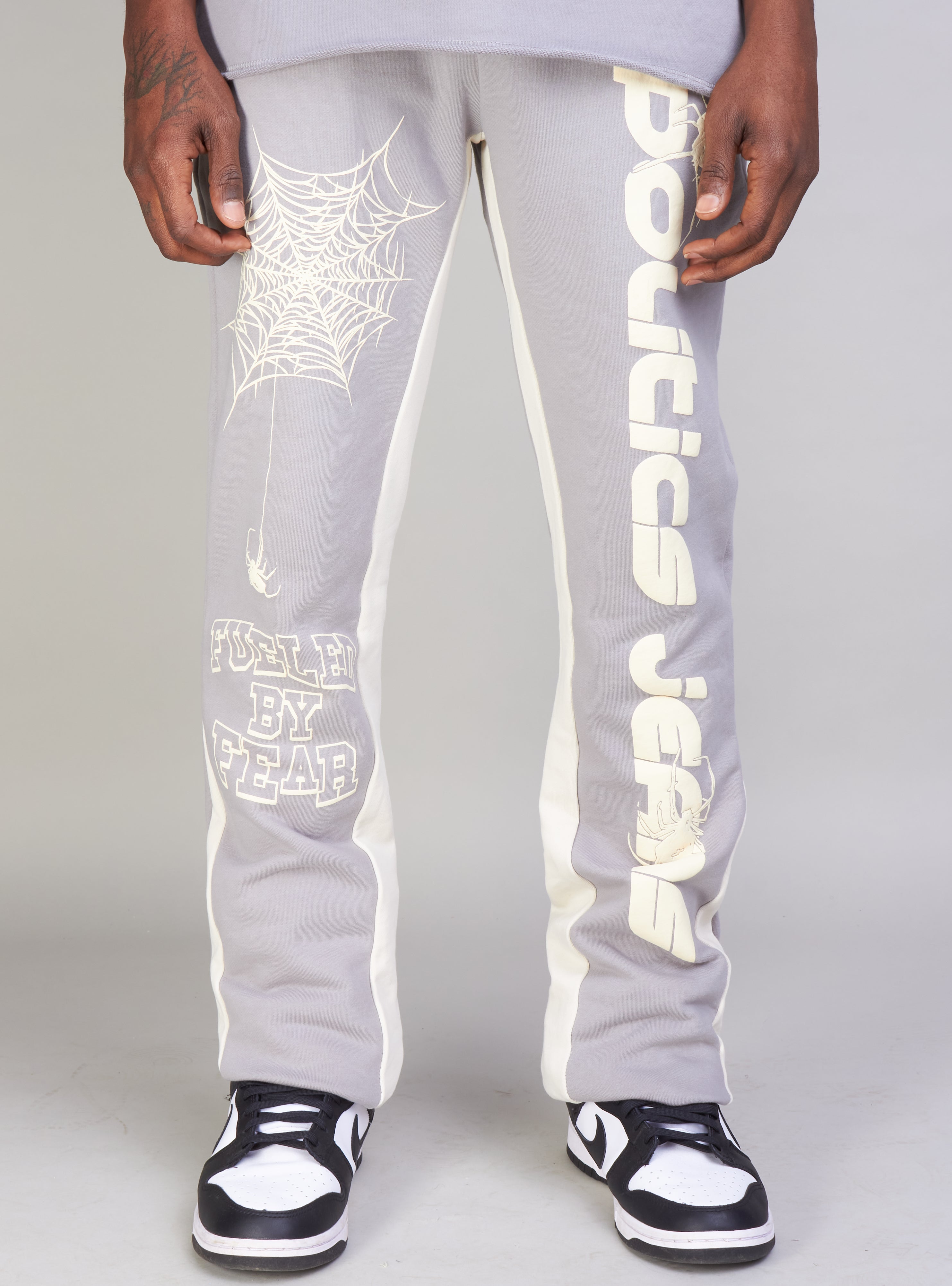 Politics Sweatpants - Isaacs - Grey And Cream  - 702