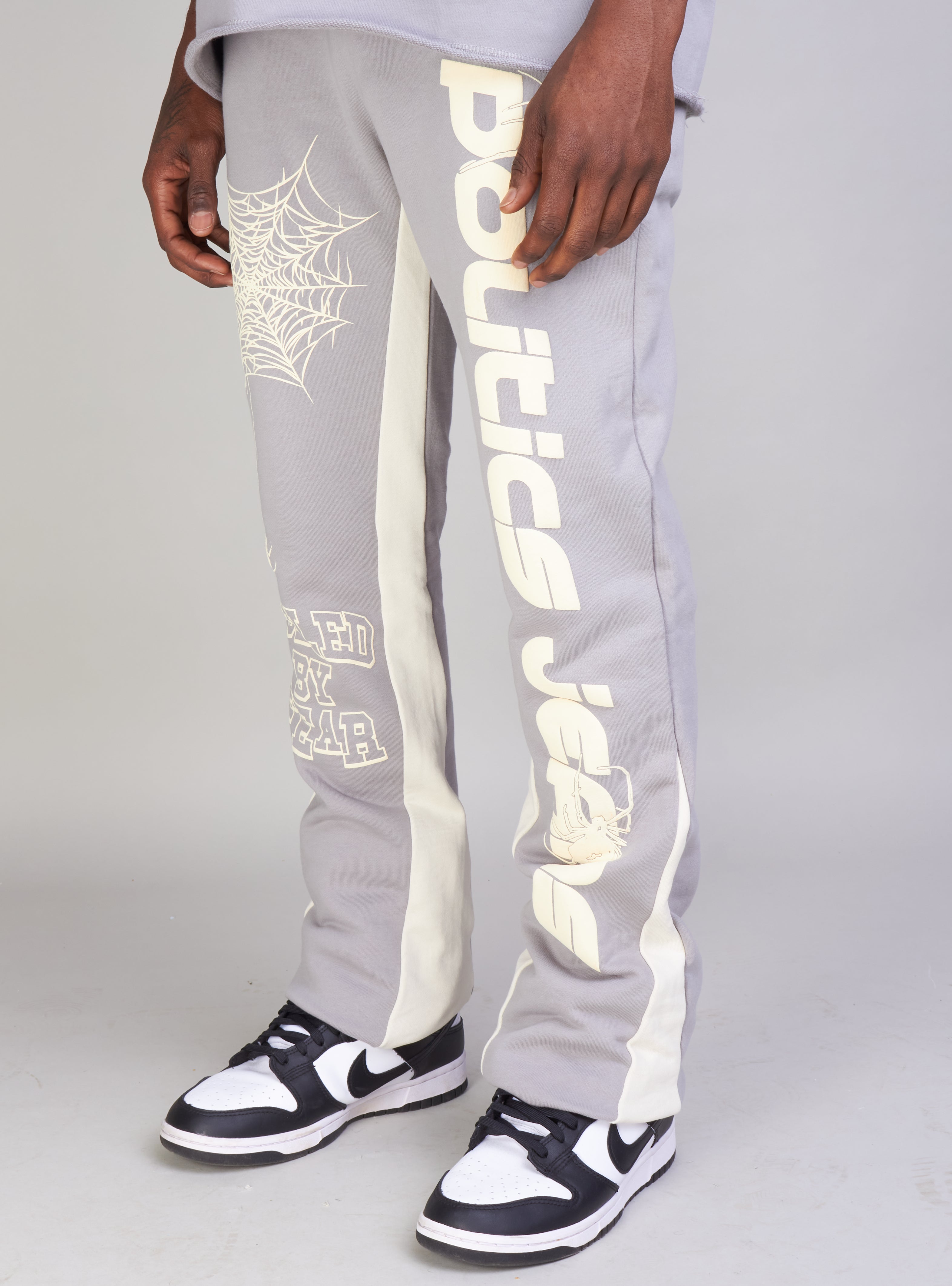 Politics Sweatpants - Isaacs - Grey And Cream  - 702