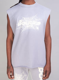 Politics Tank Top - Isaacs - Grey And Cream  - 092