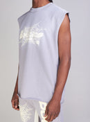 Politics Tank Top - Isaacs - Grey And Cream  - 092