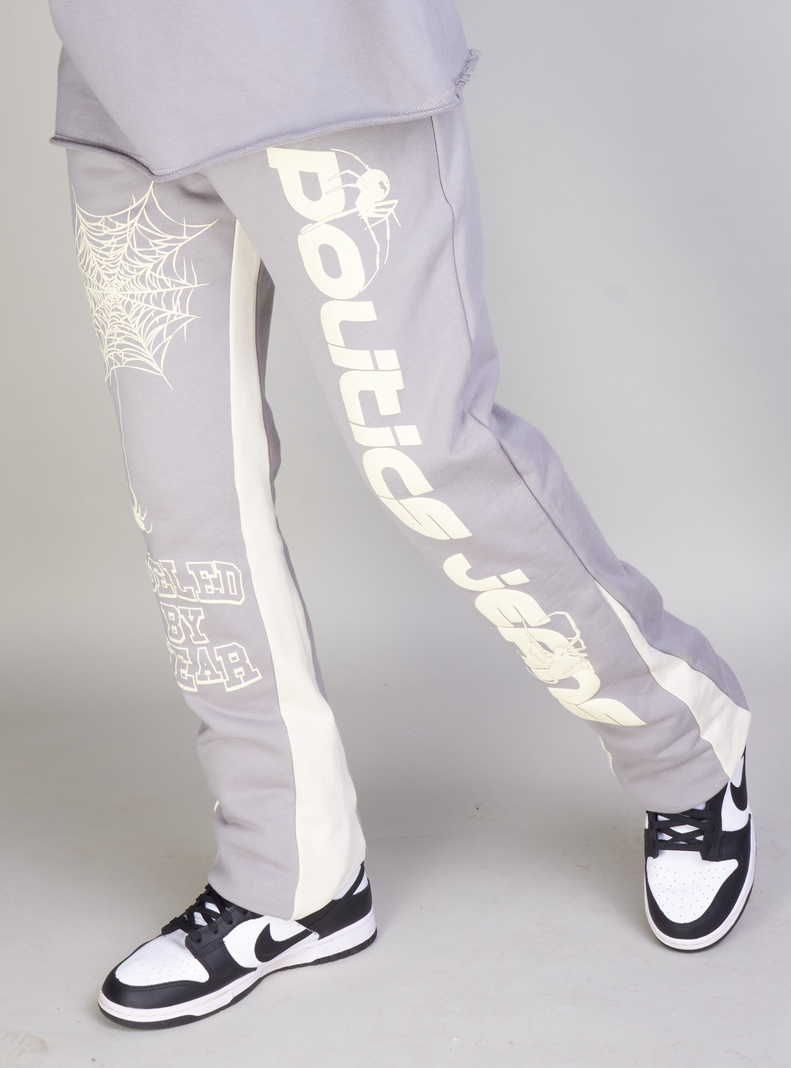 Politics Sweatpants - Isaacs - Grey And Cream  - 702