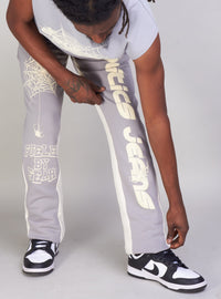 Politics Sweatpants - Isaacs - Grey And Cream  - 702